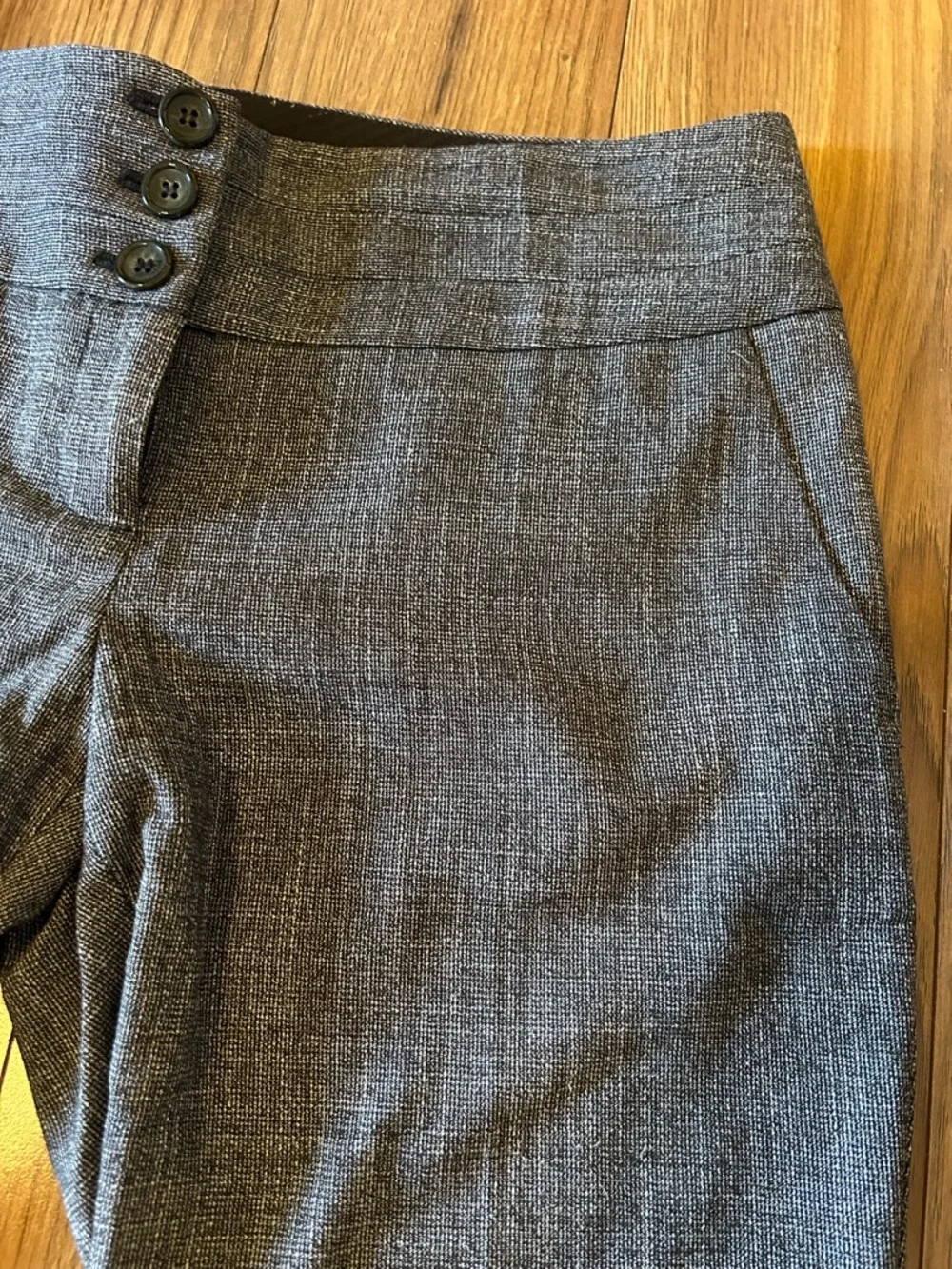 The Limited Heather Brown Pinstripe Dress Pants - Picture 3 of 5